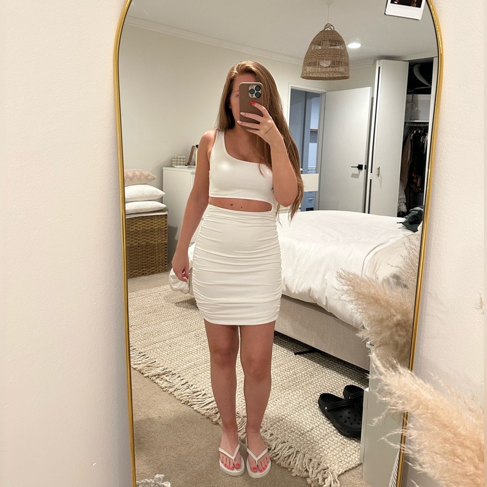 White Cut-Out Dress 🤍